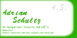 adrian schultz business card